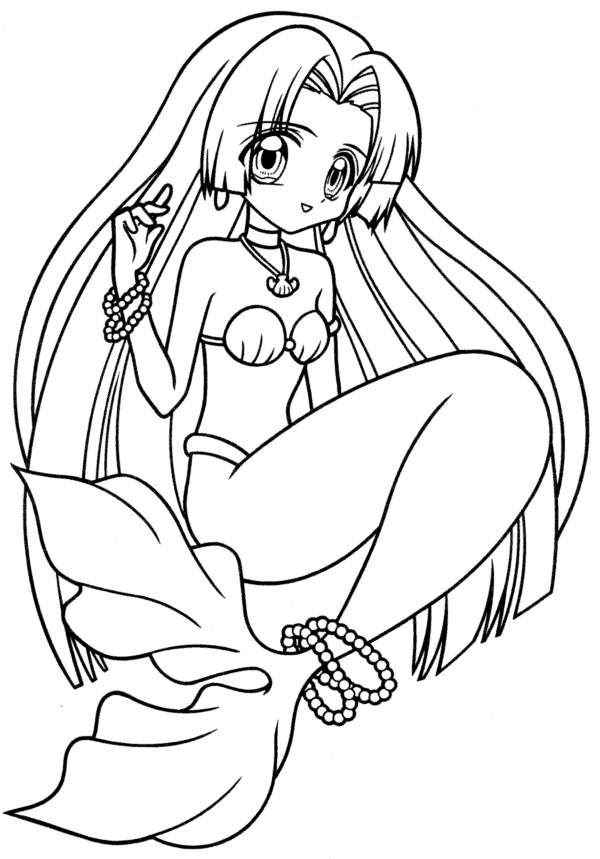 Coloriage 52 Mermaid melody