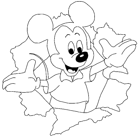 Coloriage 23 Mickey