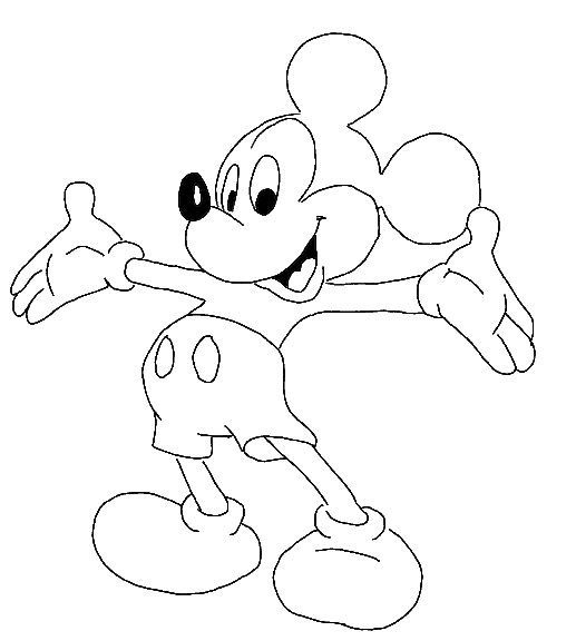 Coloriage 25 Mickey