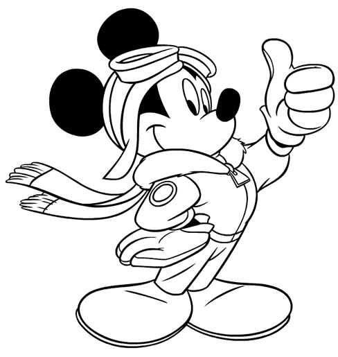 Coloriage 4 Mickey