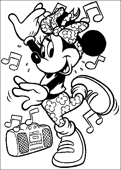 Coloriage 14 Minnie