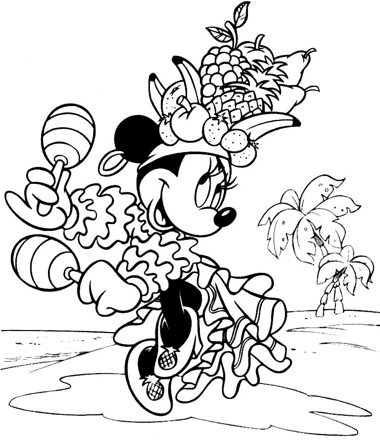 Coloriage 3 Minnie