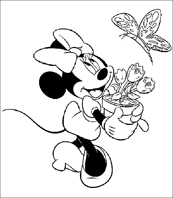 Coloriage 8 Minnie