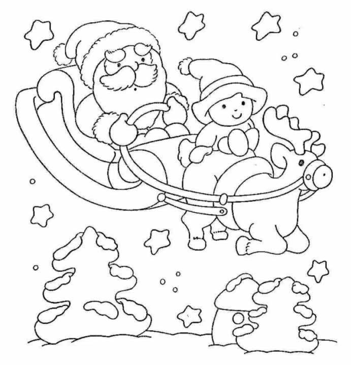 Coloriage 8 Mixte de noel