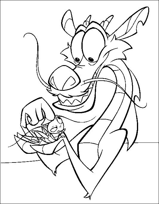 Coloriage 2 Mulan