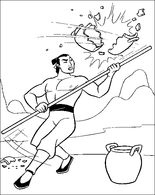 Coloriage 9 Mulan