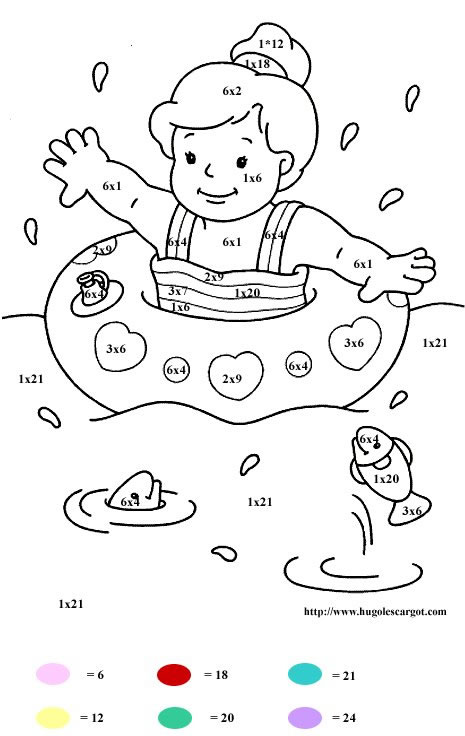 Coloriage 3 Multiplications