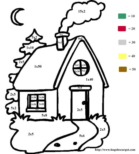 Coloriage 4 Multiplications