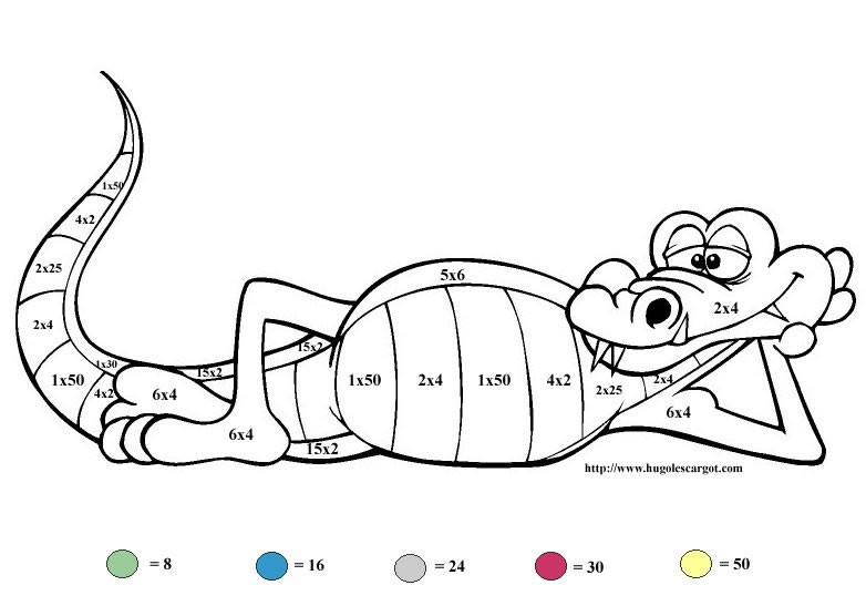 Coloriage 6 Multiplications