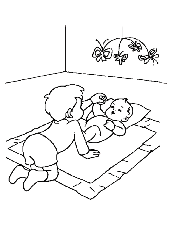 Coloriage 7 Naissance