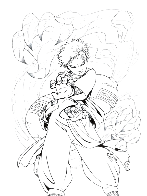 Coloriage 17 Naruto