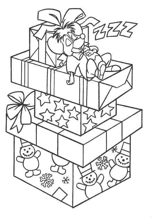 Coloriage 3 Noel animaux