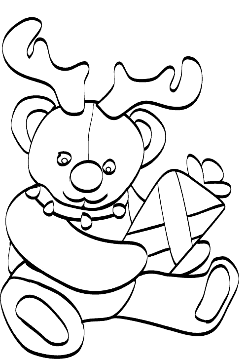 Coloriage 34 Noel animaux