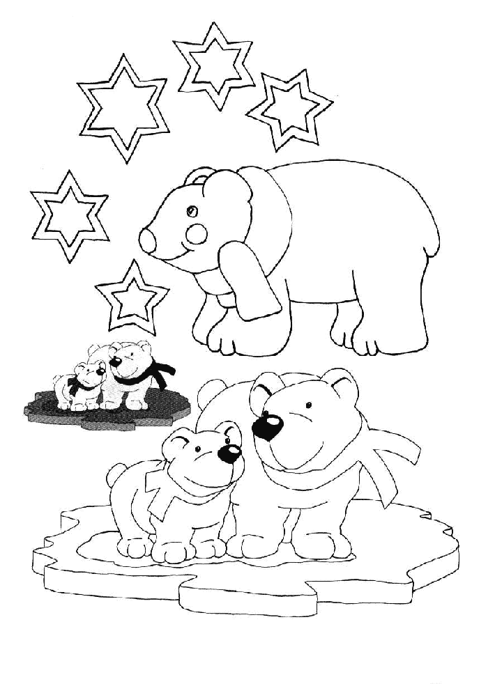 Coloriage 36 Noel animaux