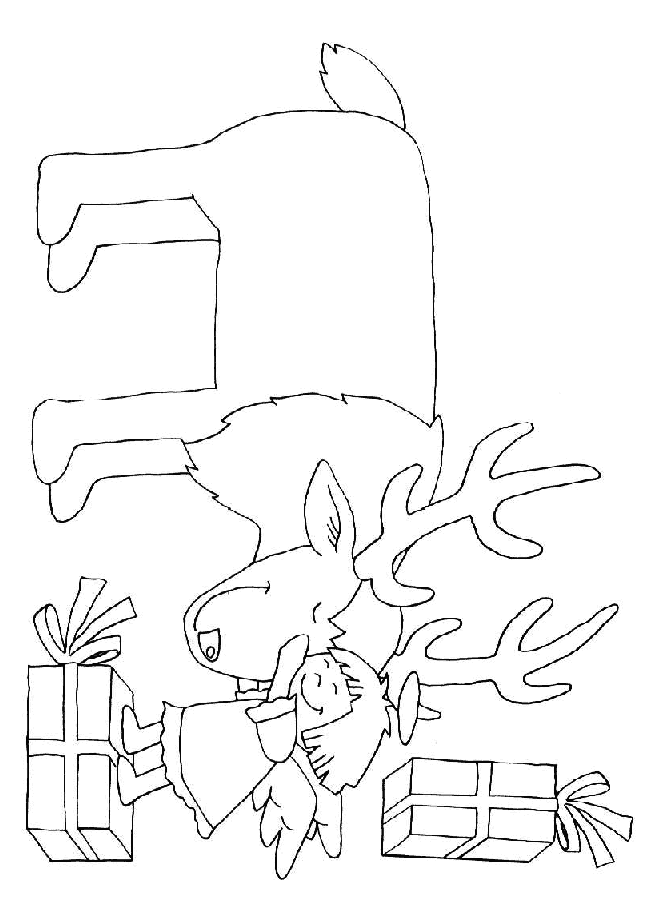 Coloriage 44 Noel animaux