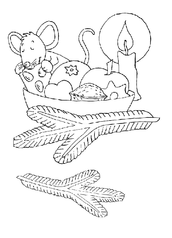 Coloriage 47 Noel animaux