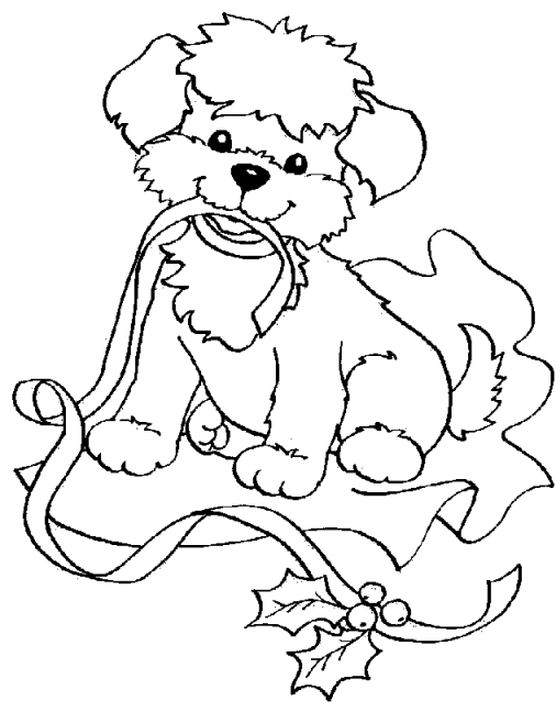 Coloriage 8 Noel animaux