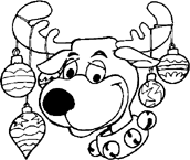 Coloriage Noel animaux 18