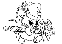 Coloriage Noel animaux 21