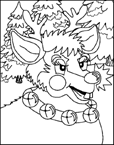 Coloriage Noel animaux 40