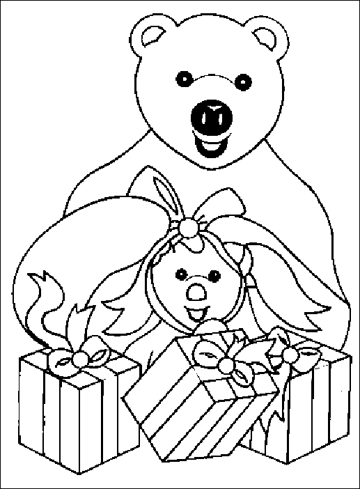 Coloriage 7 Nounours