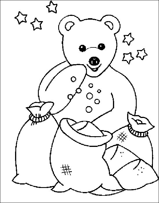 Coloriage 9 Nounours