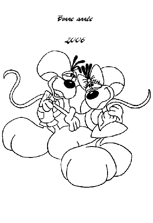 Coloriage 12 Nouvel an