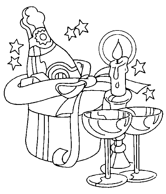 Coloriage 31 Nouvel an