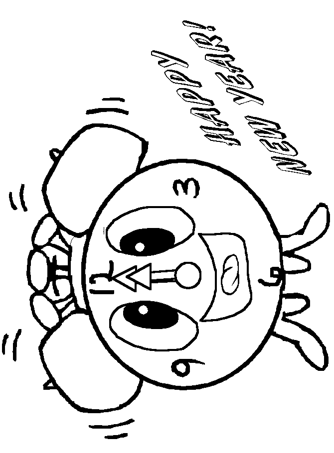 Coloriage 42 Nouvel an