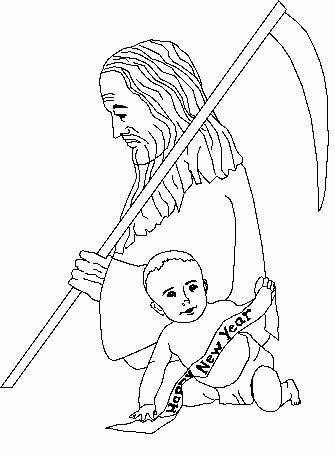 Coloriage 44 Nouvel an