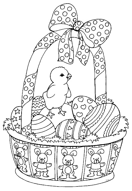 Coloriage 14 Oeufs de paques