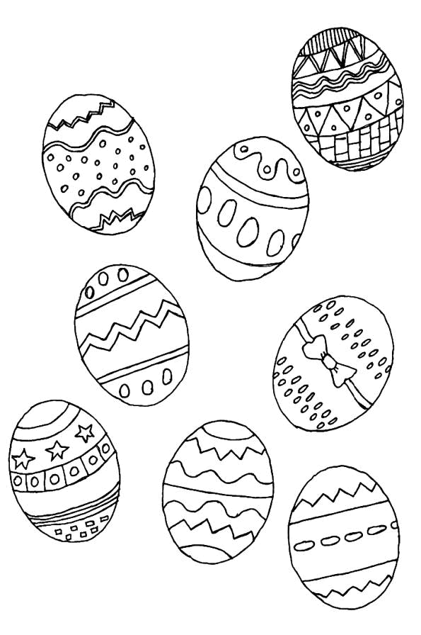 Coloriage 34 Oeufs de paques