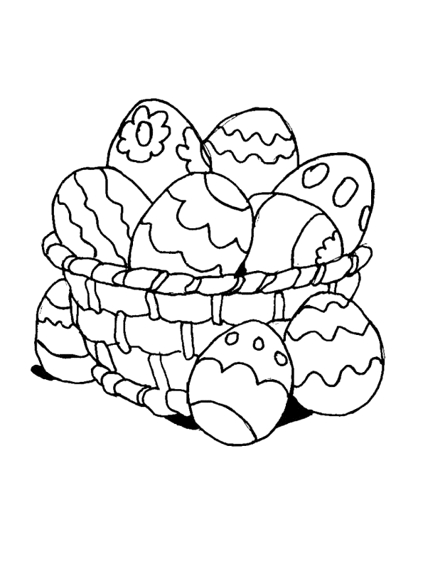 Coloriage 38 Oeufs de paques