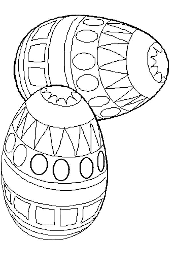 Coloriage 40 Oeufs de paques