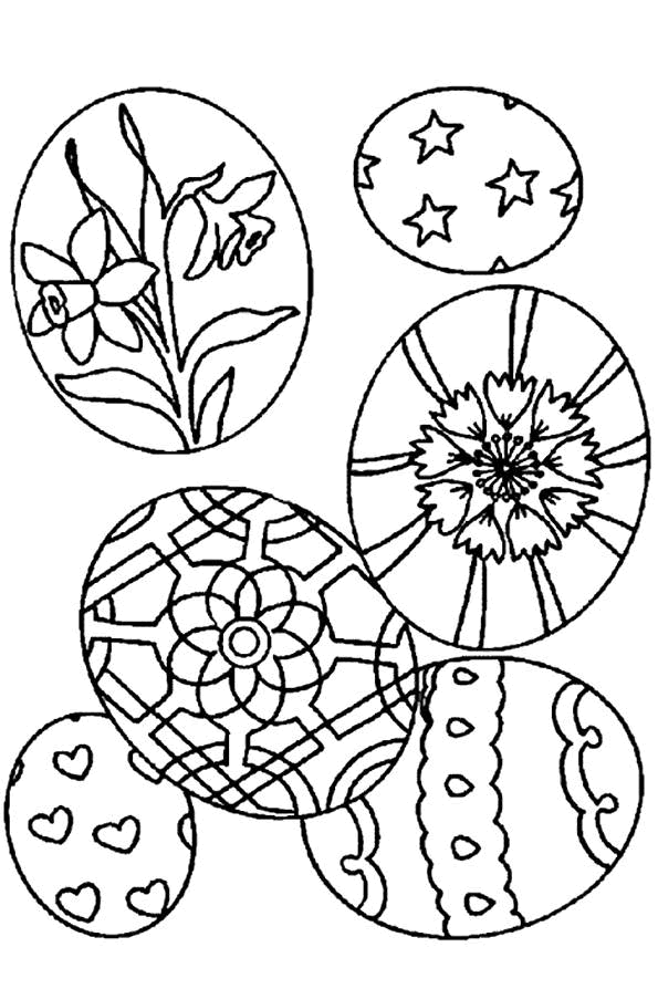 Coloriage 45 Oeufs de paques