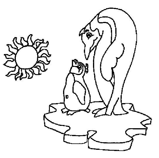 Coloriage 7 Penguins