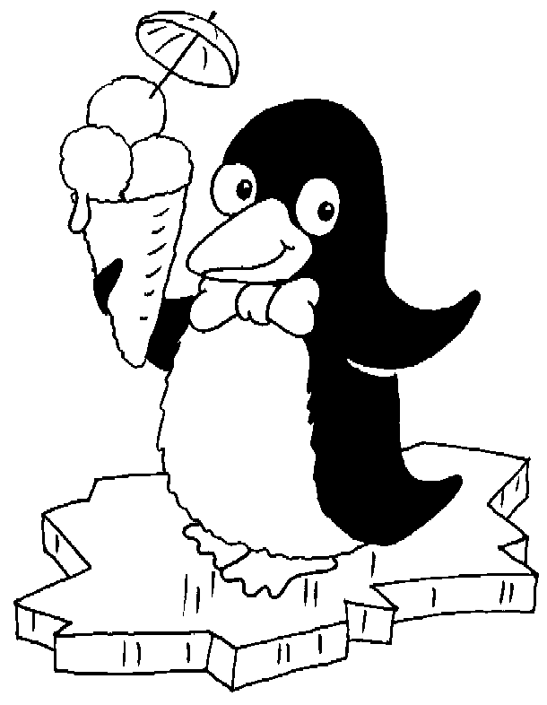 Coloriage 8 Penguins