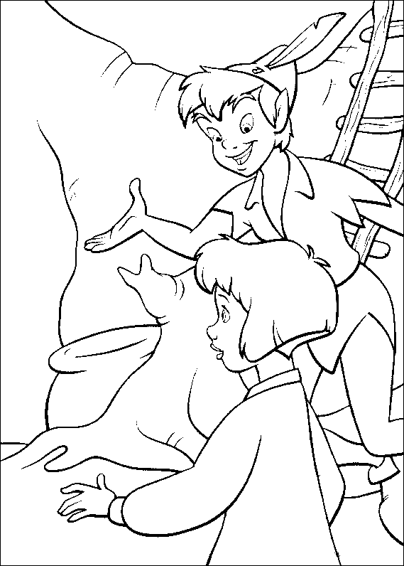 Coloriage 10 Peter pan