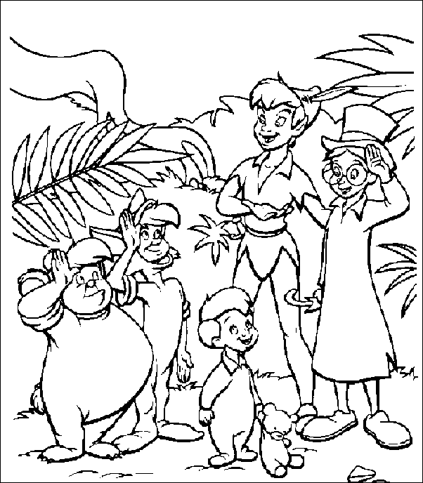 Coloriage 7 Peter pan