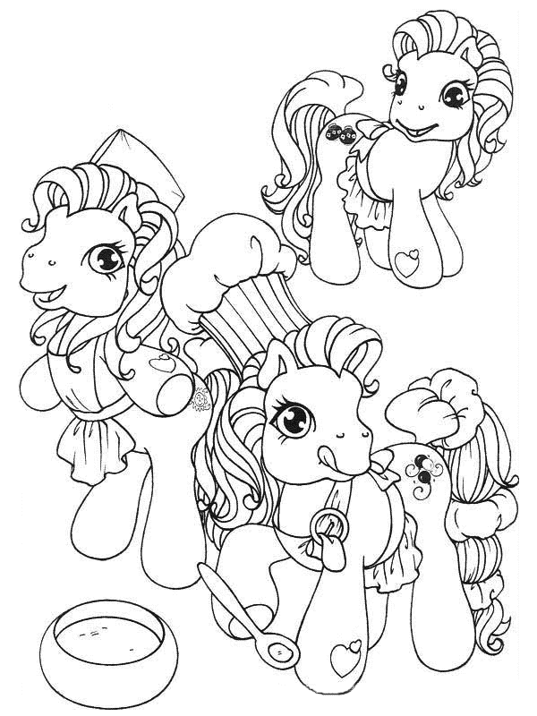 Coloriage 14 Petit poney