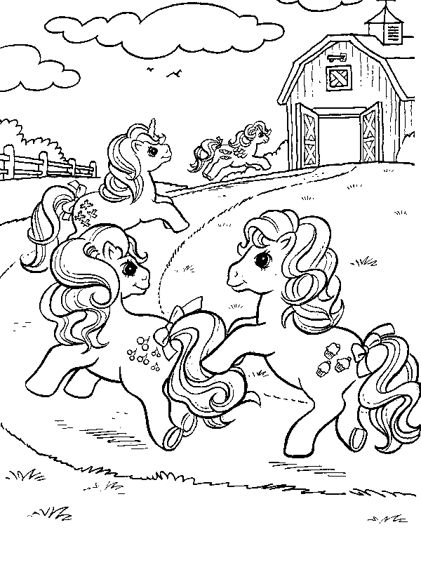 Coloriage 18 Petit poney