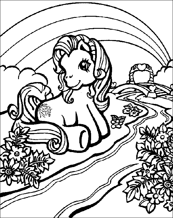 Coloriage 2 Petit poney