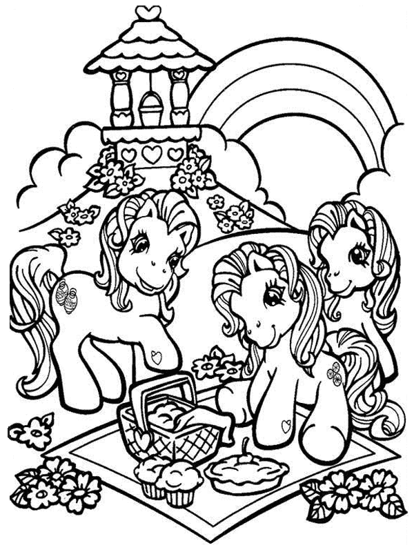 Coloriage 32 Petit poney