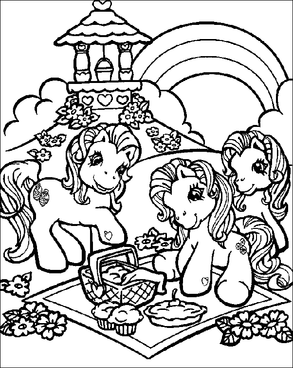 Coloriage 4 Petit poney