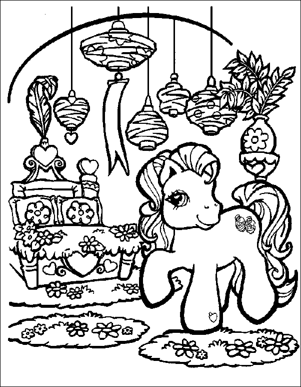 Coloriage 5 Petit poney