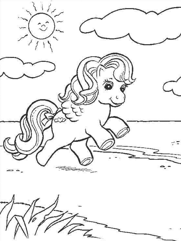 Coloriage 66 Petit poney