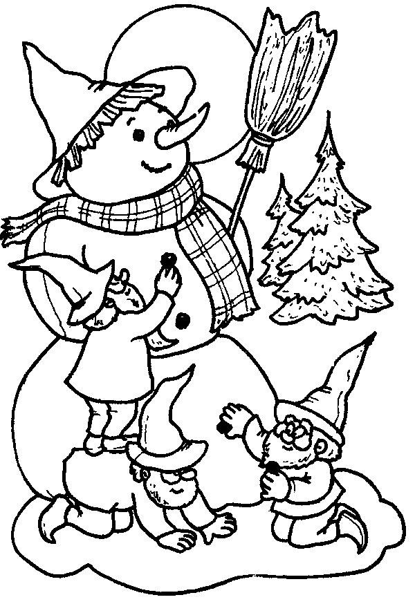 Coloriage 19 Photos d-hiver