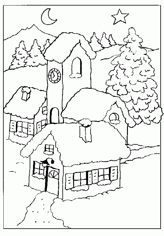 Coloriage 41 Photos d-hiver