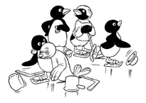 Coloriage Pingu 12