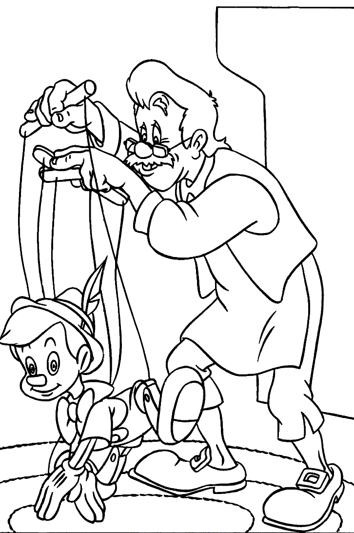 Coloriage 13 Pinocchio